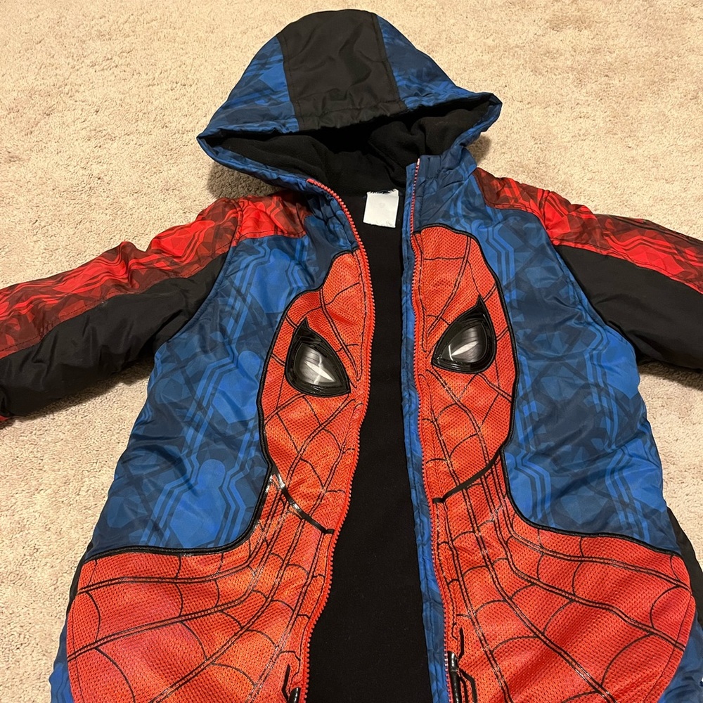 Nice Spring / Fall puffer. Disney Spider-Man Jacket size 7/8